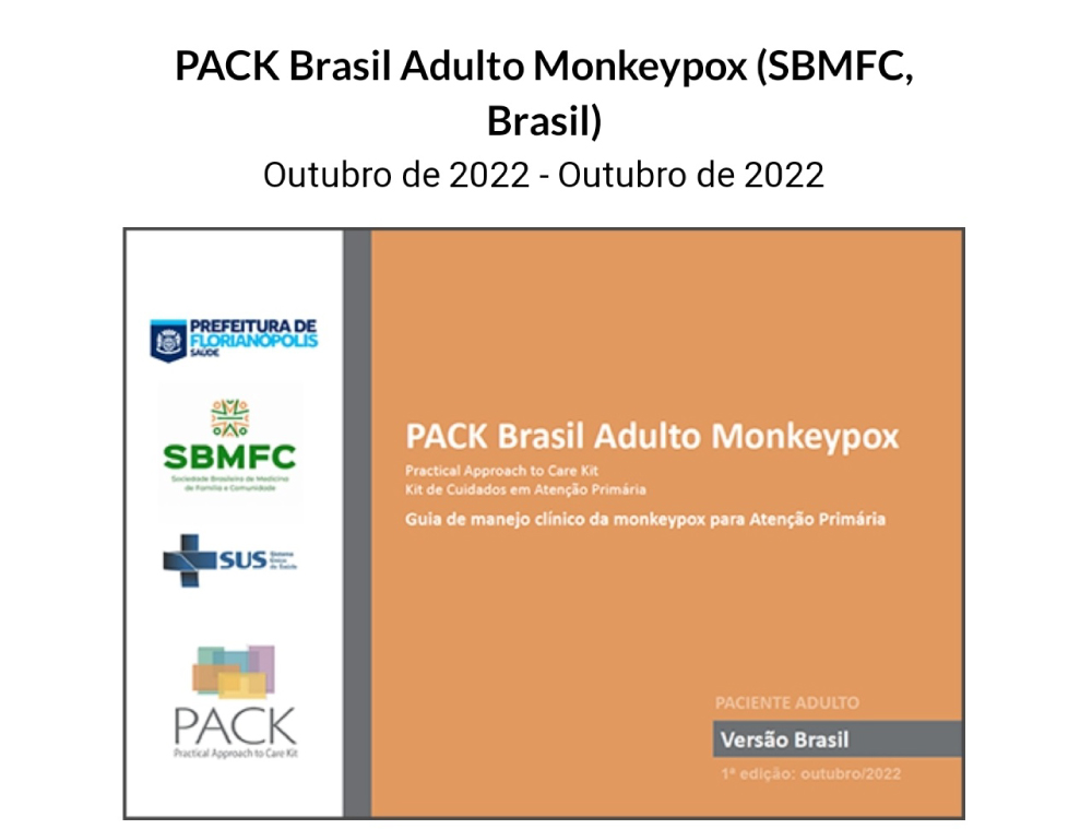 Lançado guia para manejo clínico de monkeypox